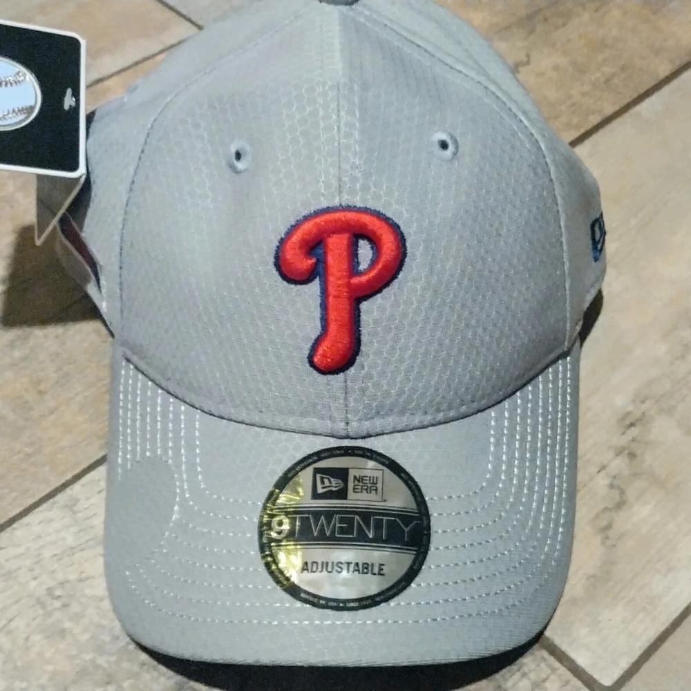 Philadelphia Phillies Baseball New Era Gray Cap with Red Logo